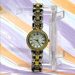 Ann Klein II Gold & Silver-Tone Water Resistant Wristwatch